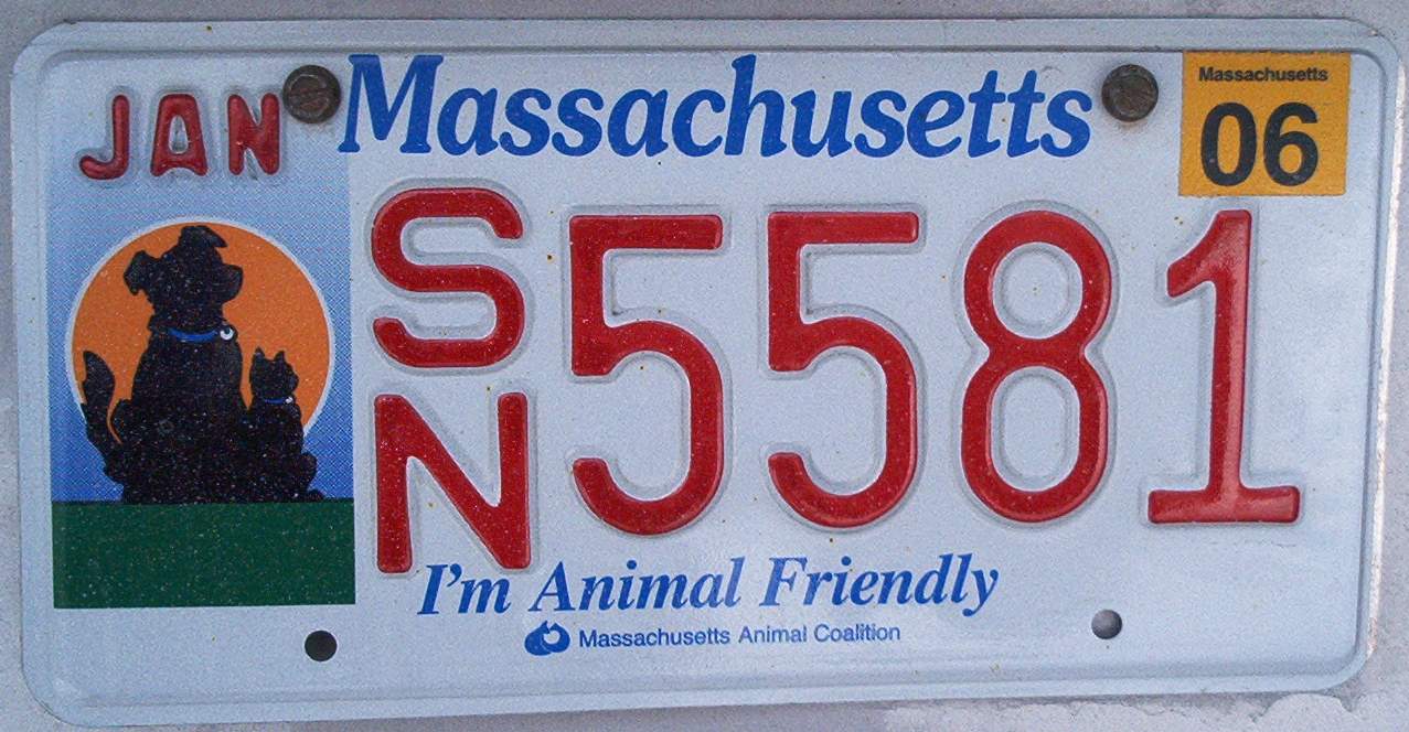 Massachusetts License Plates